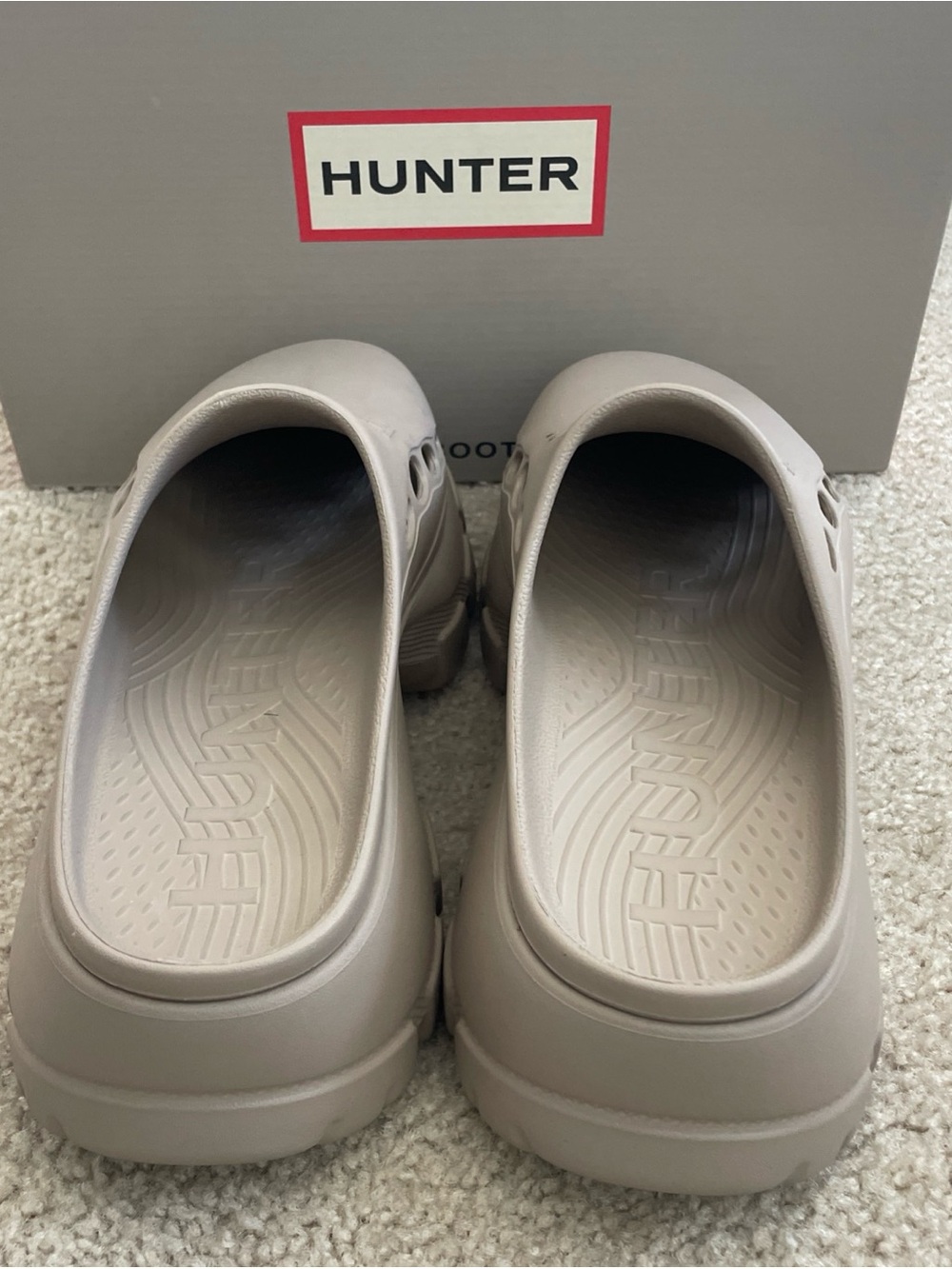 Hunter Bryce Platform Clogs Women’s Size 9 Light Natural Mules Shoes Sandals - Picture 4 of 9